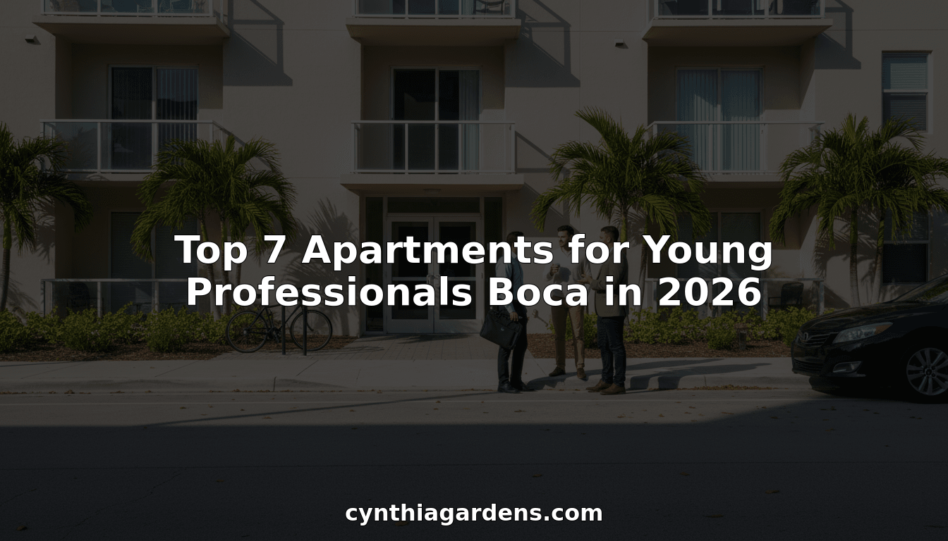 Young professionals outside Boca modern apartment