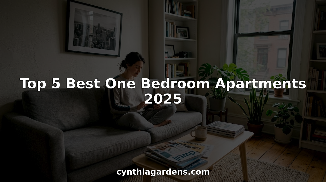 Cozy one bedroom apartment living room modern decor