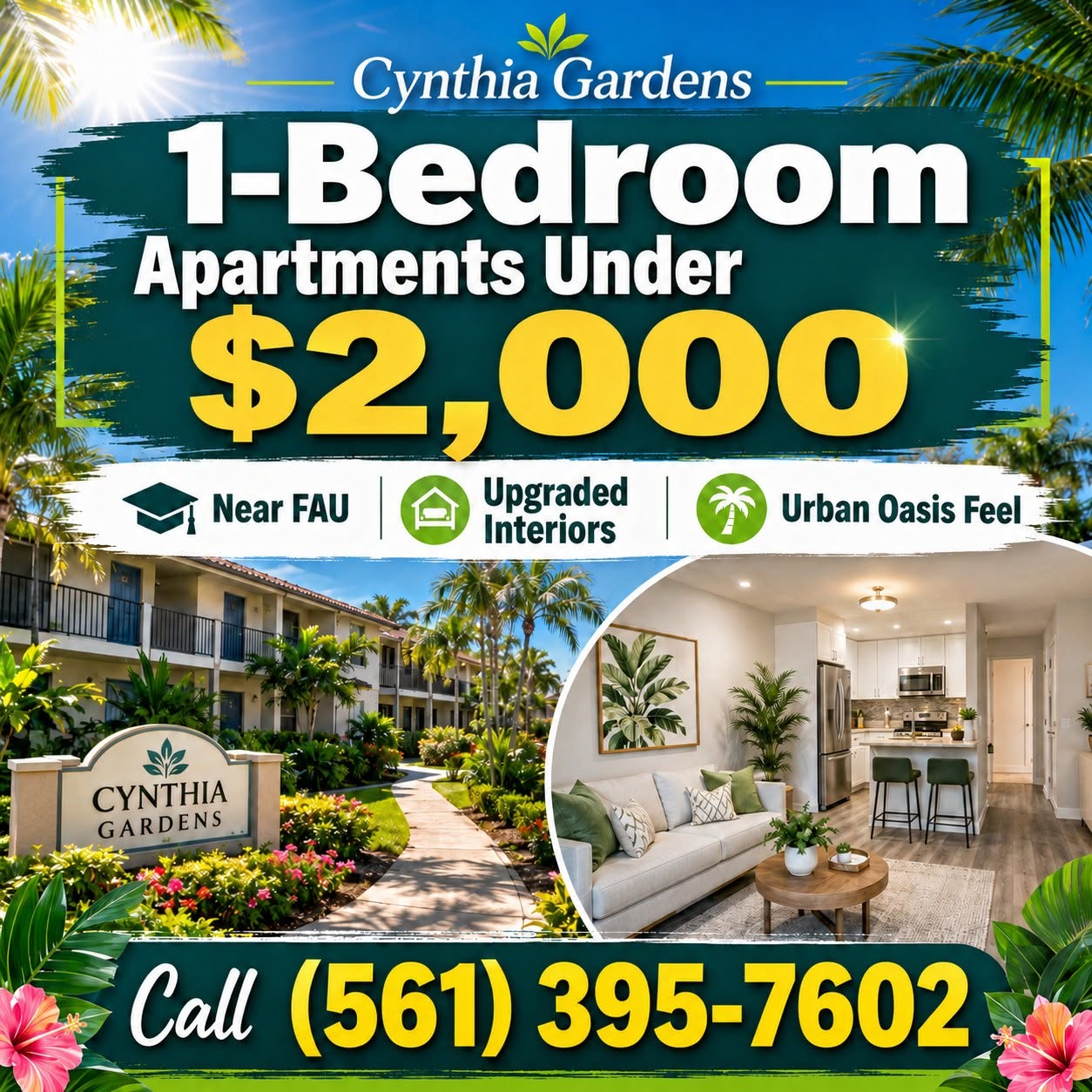 Read more about the article Live Rent-Free in Boca Raton’s Cynthia Gardens – Limited Offer! 🌴🏡
