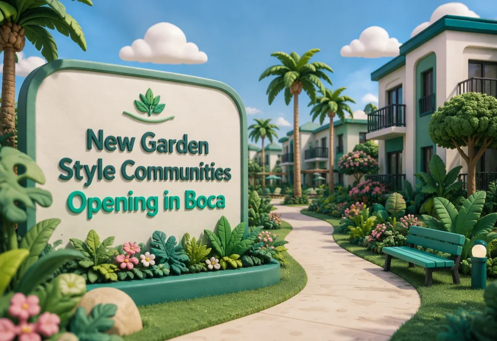 New Garden Style Communities Opening in Boca