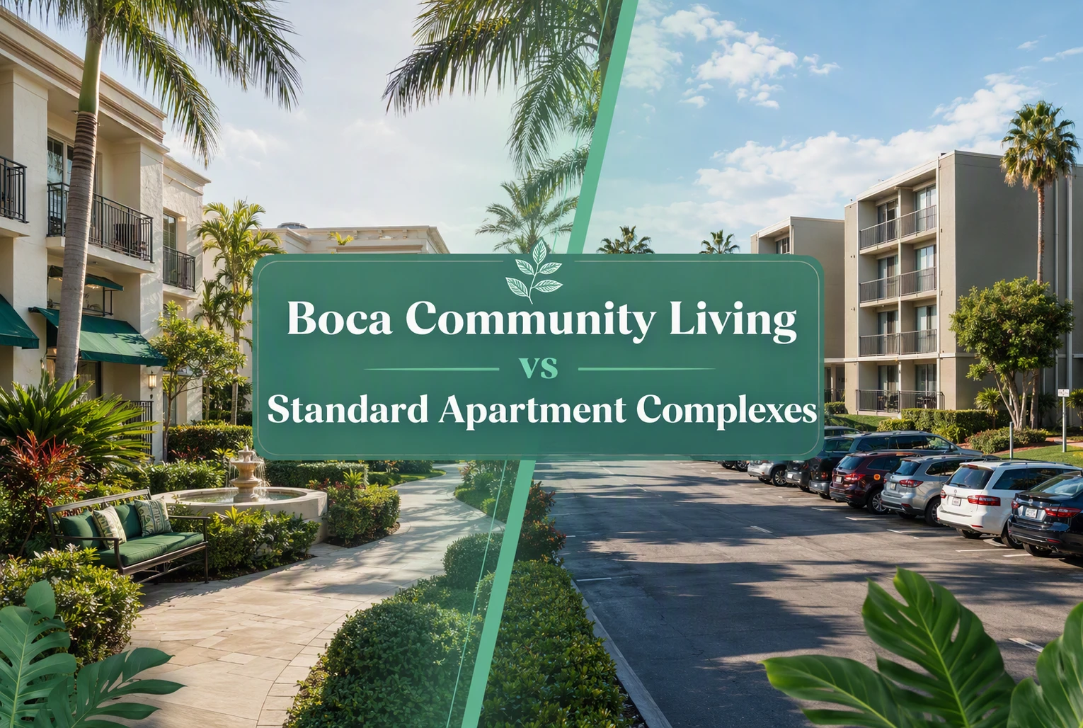 Boca Community Living vs Standard Apartment Complexes