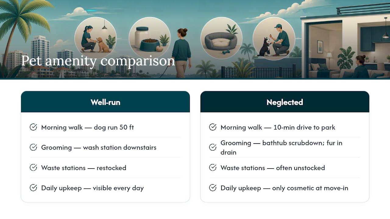 What's It Actually Like Living With a Pet in a One-Bedroom Community? &mdash; overview diagram