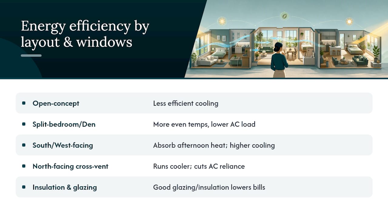 Energy Efficiency Differences Between Layouts &mdash; overview diagram