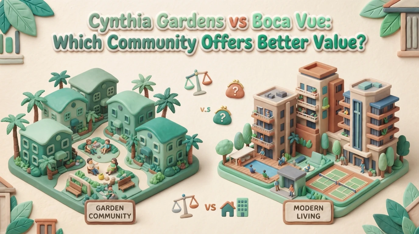 Cynthia Gardens vs Boca Vue: Which Community Offers Better Value?