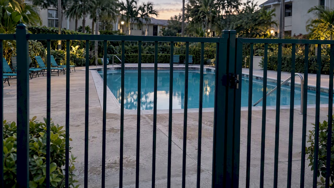 Apartment community pool closed for quiet hours