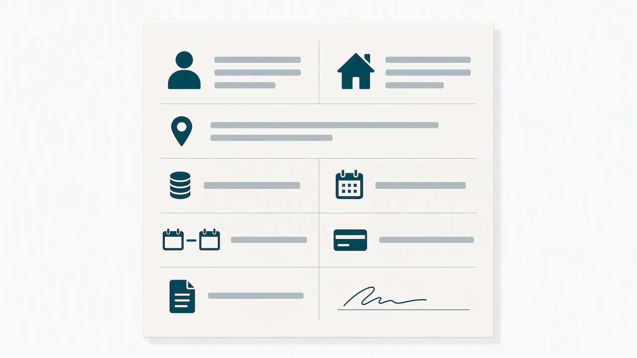 Digital Rent Receipts: How to Get, Create and Keep Them 3 Illustrated rent receipt with essential fields